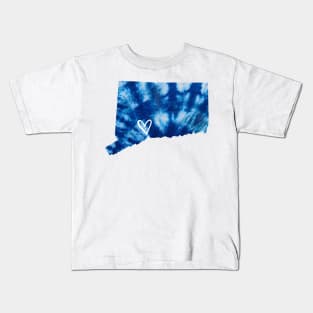 Tie Dye Connecticut Kids T-Shirt